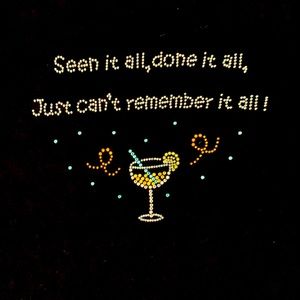 Smart Tees w/Funny Sayings Embellished w/Colored Stones -Great Gifts!